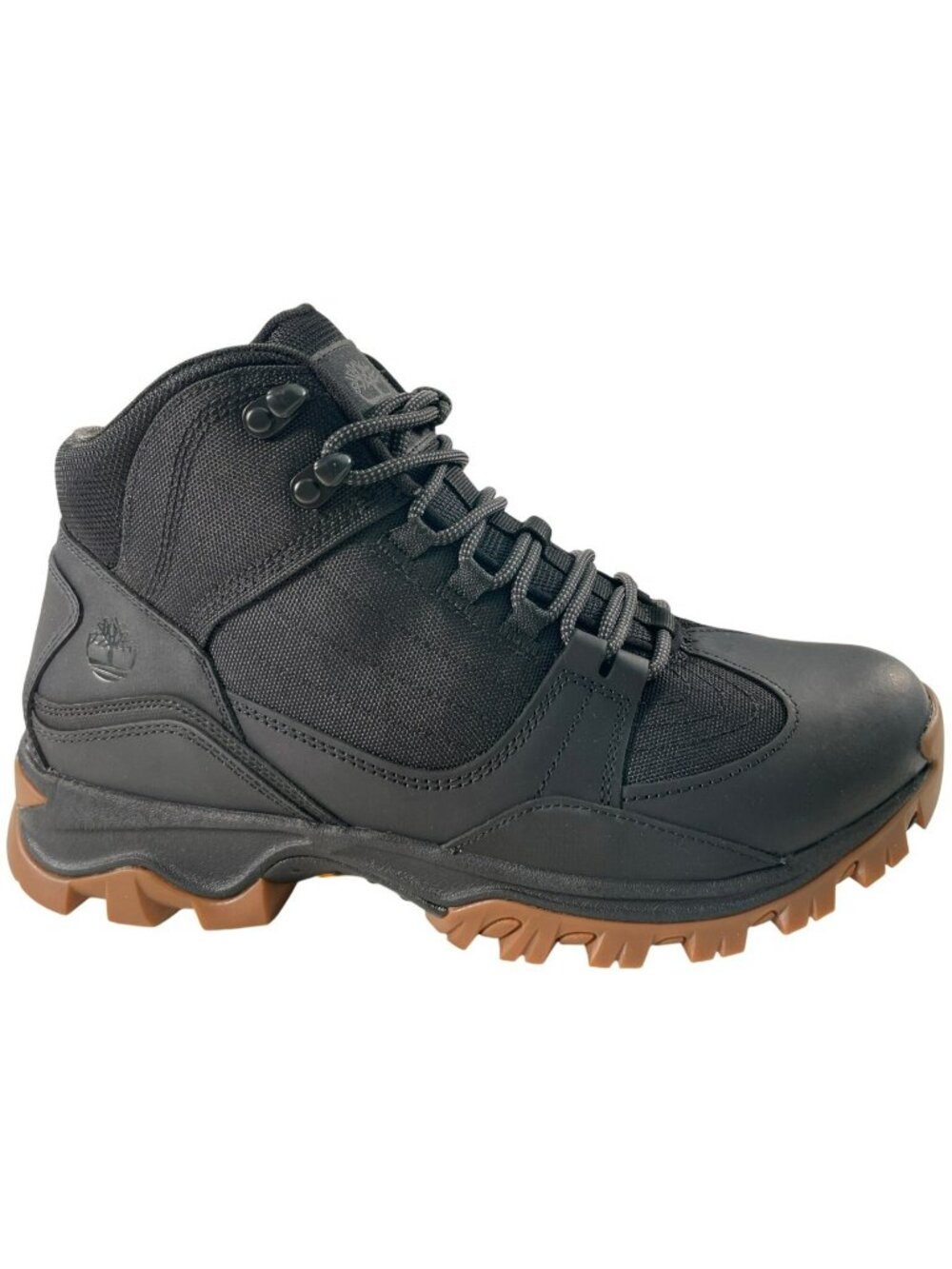 Timberland Mt. Maddsen Mens Mid Lace Hiker Boots Black Full-Grain Leather Sz 11